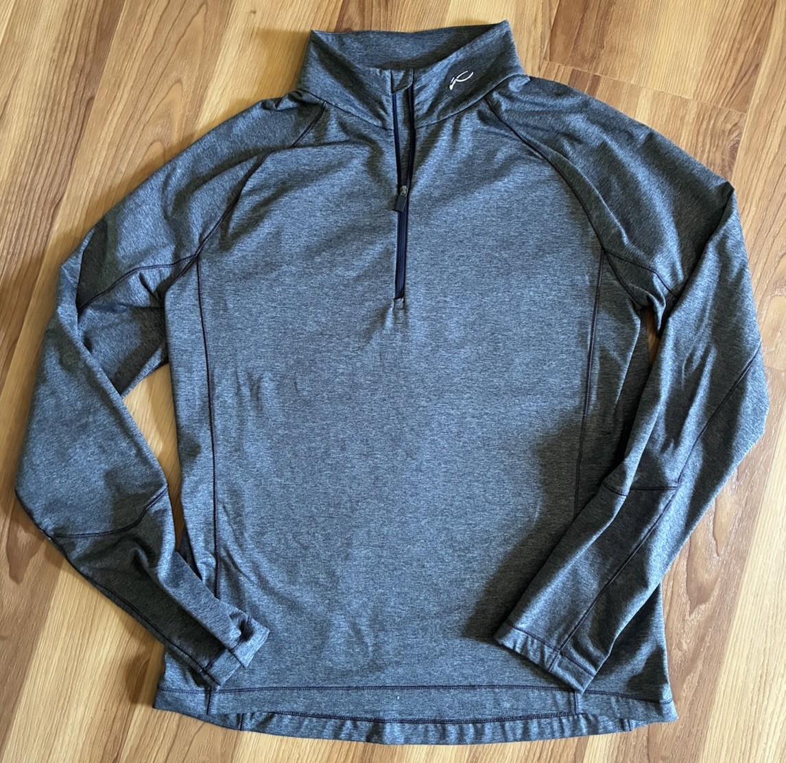 KJUS Men’s Radiation 1/4 Zip Pullover - Gray Melange - Size 50 (US M) gallery