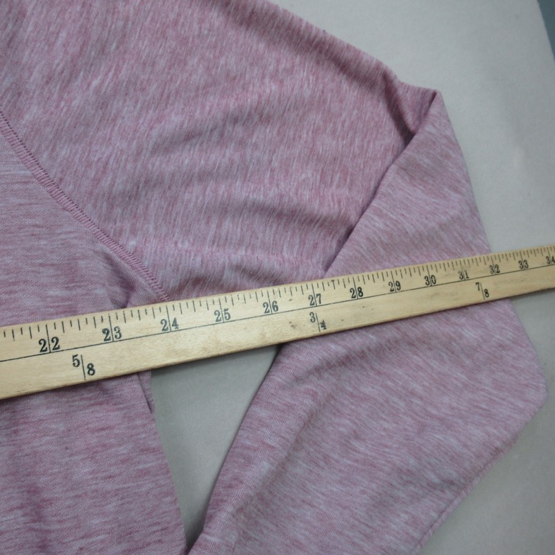 Johnnie-O Men's XL Quarter Zip Activewear Pullover Heathered Red Purple Top gallery