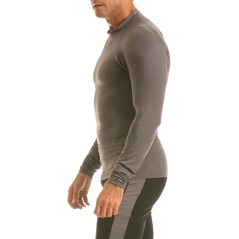 Insta Slim Activewear Compression Raglan Long Sleeve MA2010 Gunmetal/L gallery