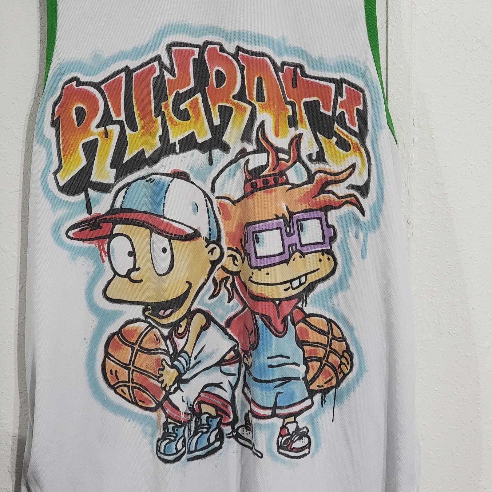 Nickelodeon Rugrats Men’s L Tank Top Basketball Jersey Tommy Chuckie Large gallery