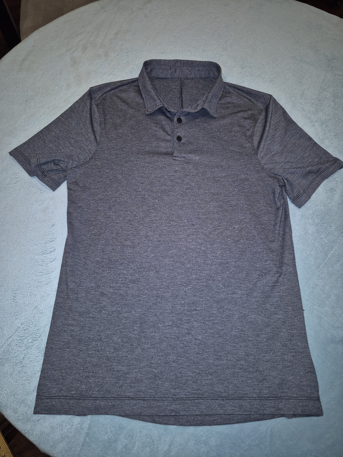 Lululemon Mens Soft Jersey Polo Grey Sz Small gallery
