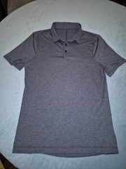 Lululemon Mens Soft Jersey Polo Grey Sz Small