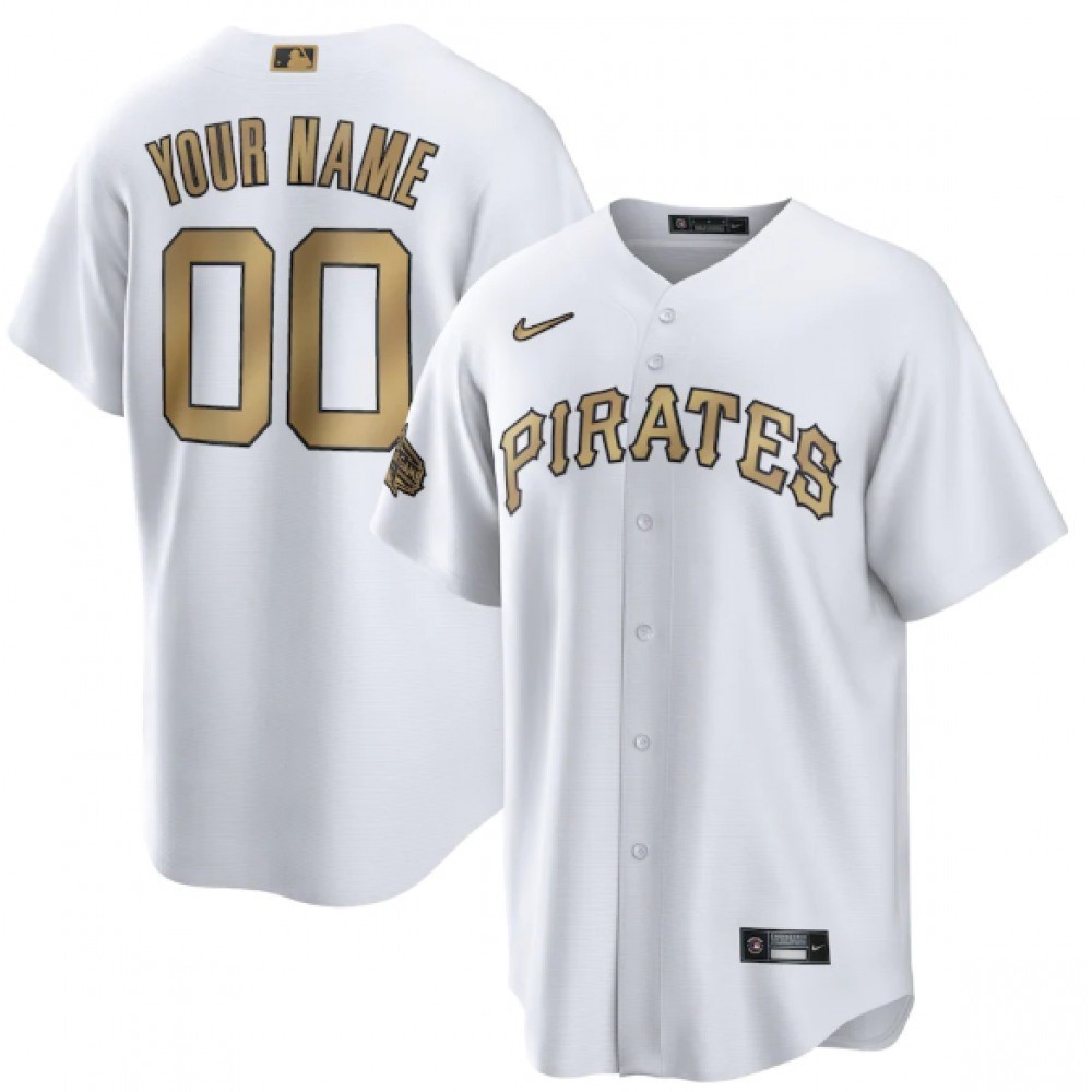 Custom Nike MLB 2022 Pittsburgh Pirates All Star Game AC Stitched White Jersey gallery