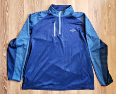 Callaway Golf Performance 1/4 Zip Pullover Sweater Sz XL Mens Blue