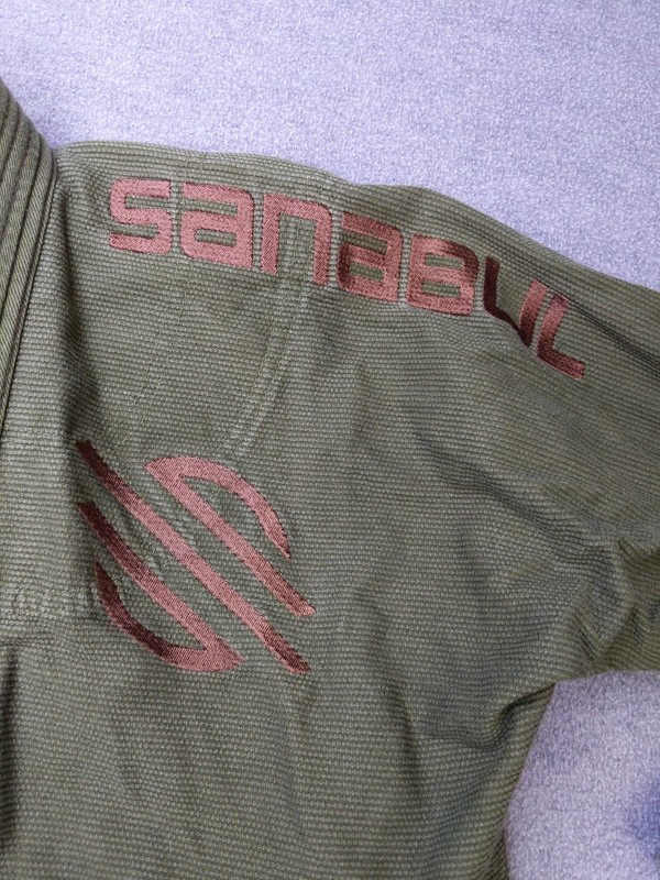 Sanabul BJJ Jiu Jitsu Gi Jacket Mens Medium Green A1 Kimono Top Training gallery