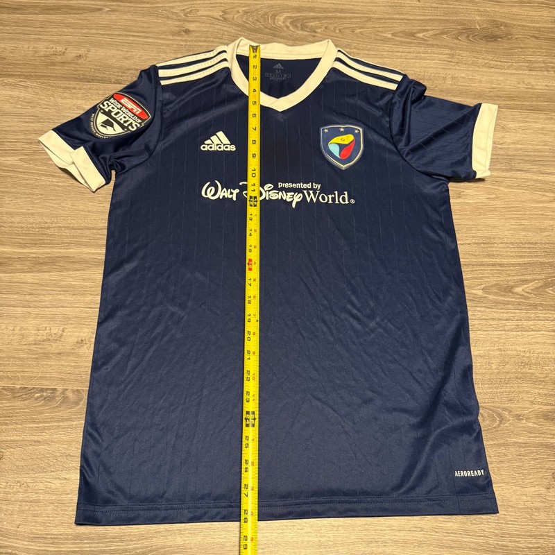 4 Adidas Disney Jersey Men’s Medium Blue Sports ESPN Wide World Of Sports Soccer gallery