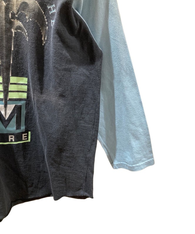 giant 90's Raglan Print Cut and Sew Size: L Black x blue Men gallery