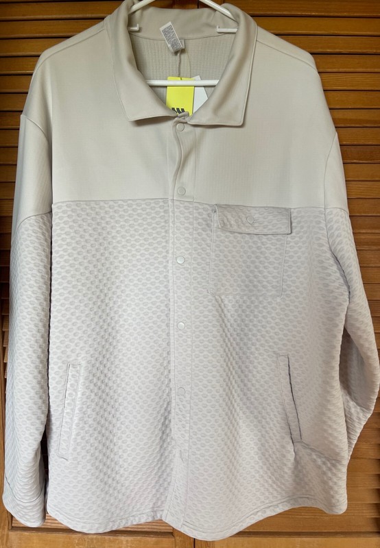 ALL IN MOTION, MEN'S SNAP FRONT, LONG SLEEVES JACKET, XXL, LIGHT GRAY, $38 TAGS gallery