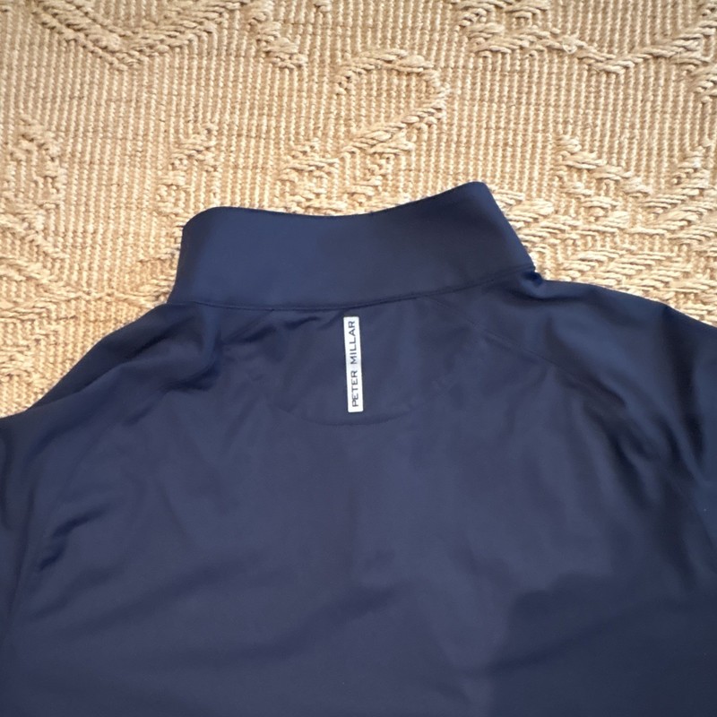 Men's UPenn Lacrosse 1/4 Zip Pullover Polo Mock Neck Logo Long Sleeve L gallery