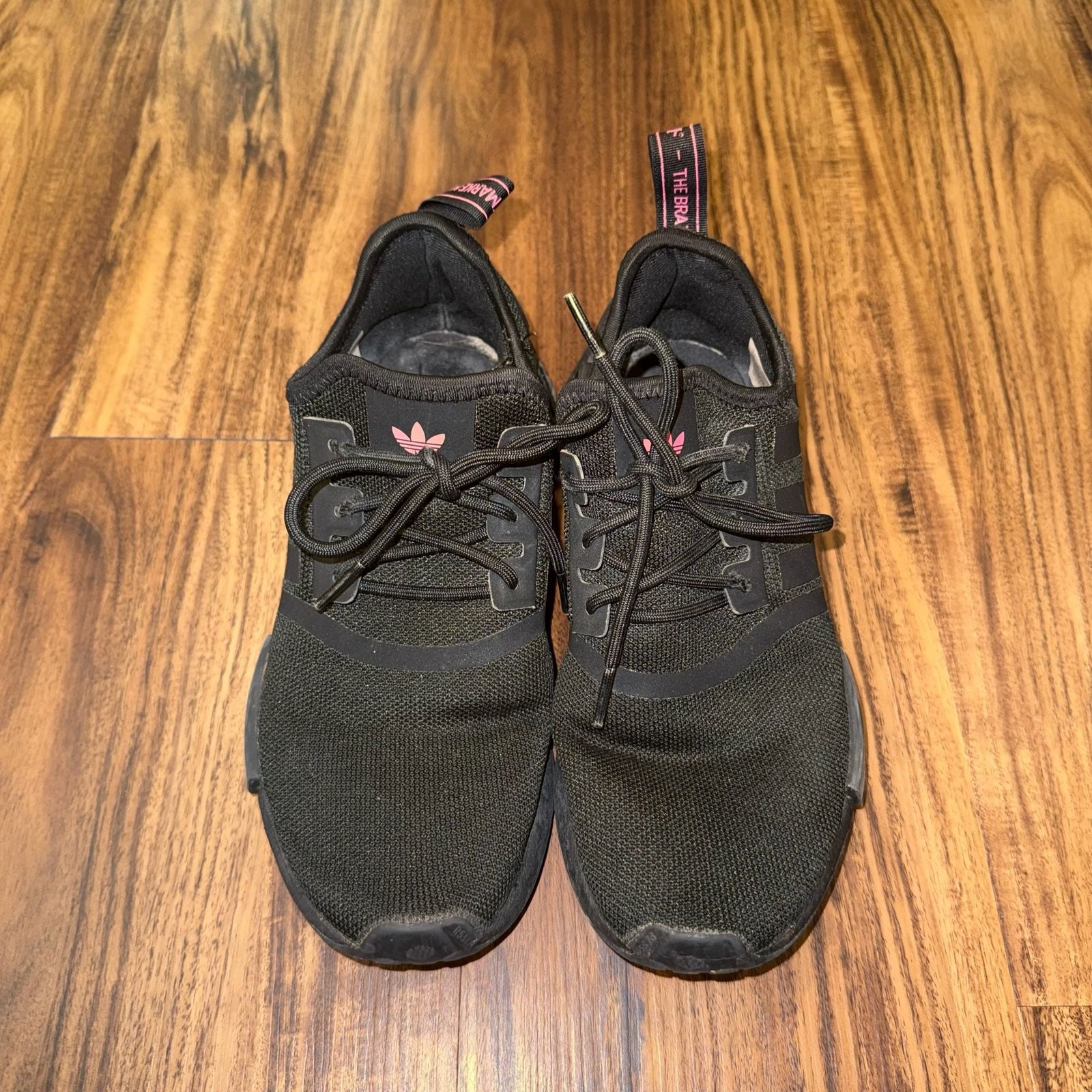 adidas NMD R1 Black Carbon Pink Sneakers gallery