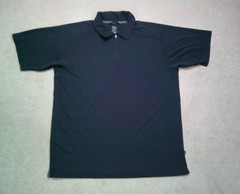 Zero Restriction Polo Shirt Men Large Blue 1/4 Zip Golf