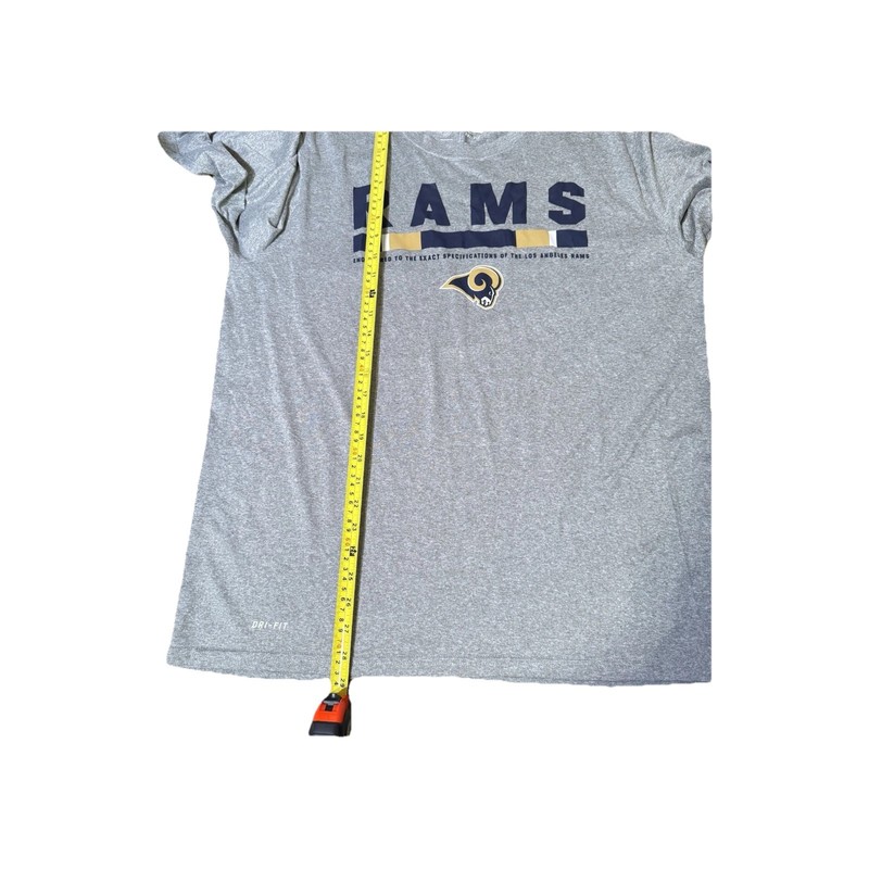Nike Dri Fit Long Sleeve XL Travis Coons LA Rams Practice On Field Gray 2017 gallery