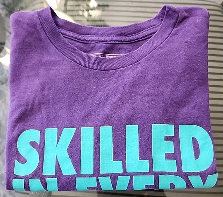 Nike ~ Skilled In Every Position ~ Short Sleeve Shirt ~ Purple ~ Small gallery