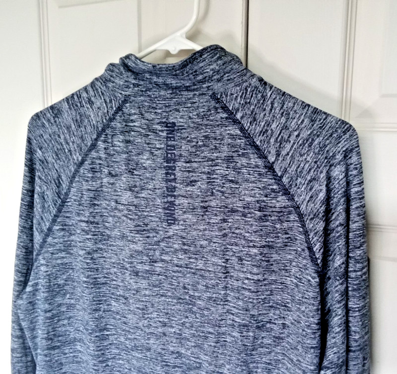 361 Degrees Men Small Gray Heather Pullover 1/4 Zip Performance Adult gallery