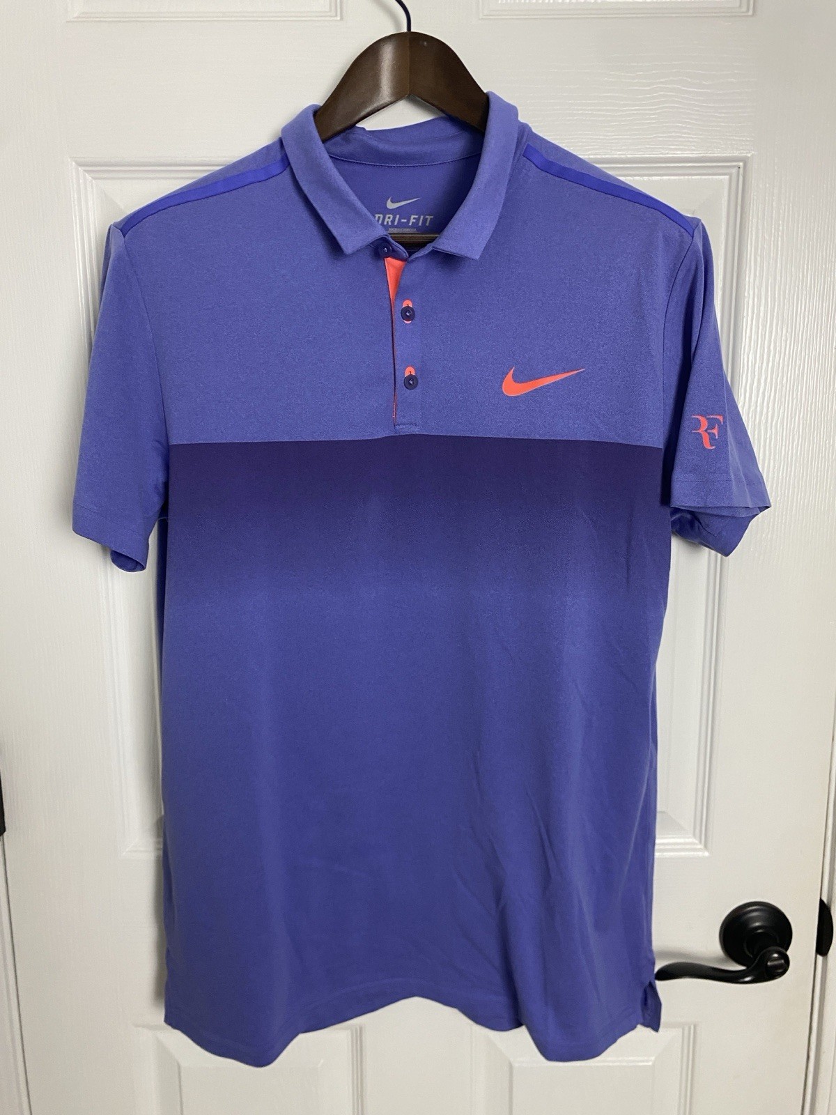 Nike Roger Federer RF 2015 French Open Halle Tennis Shirt Large Nadal SAMPLE gallery