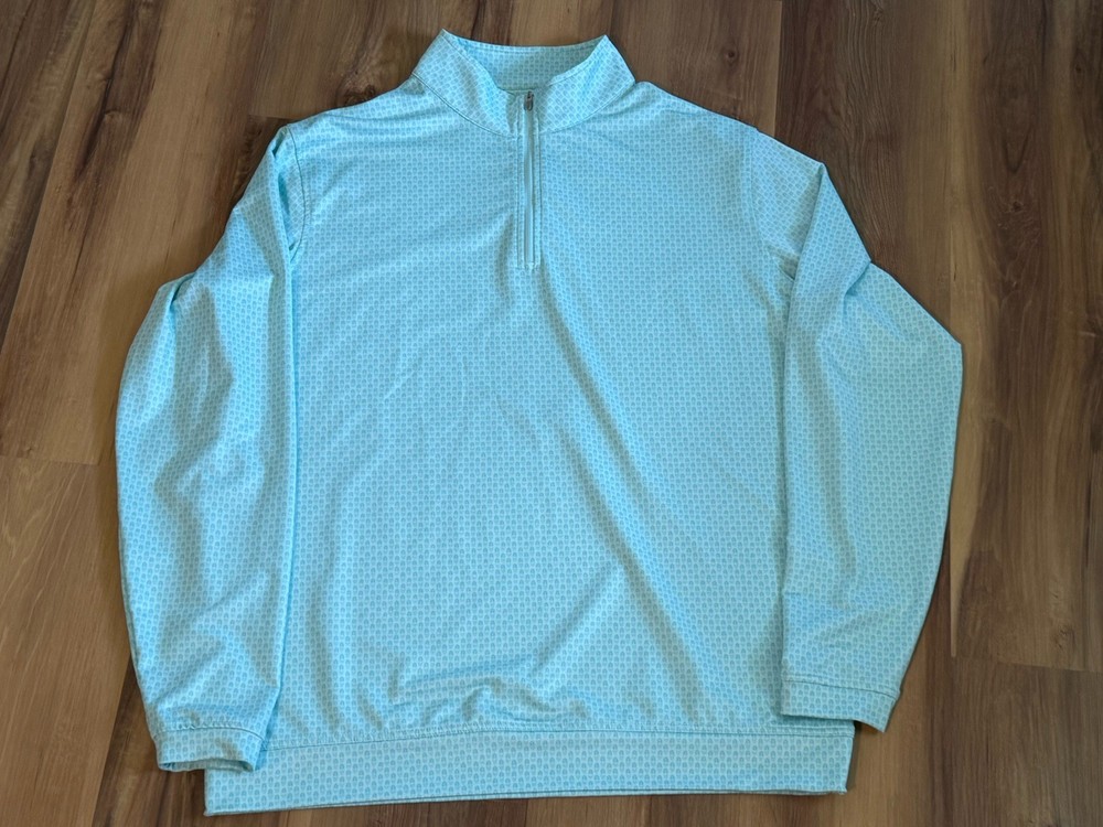 Peter millar Crown Sport Perth “Pina Skullada” Performance 1/4 Zip Pullover XLT