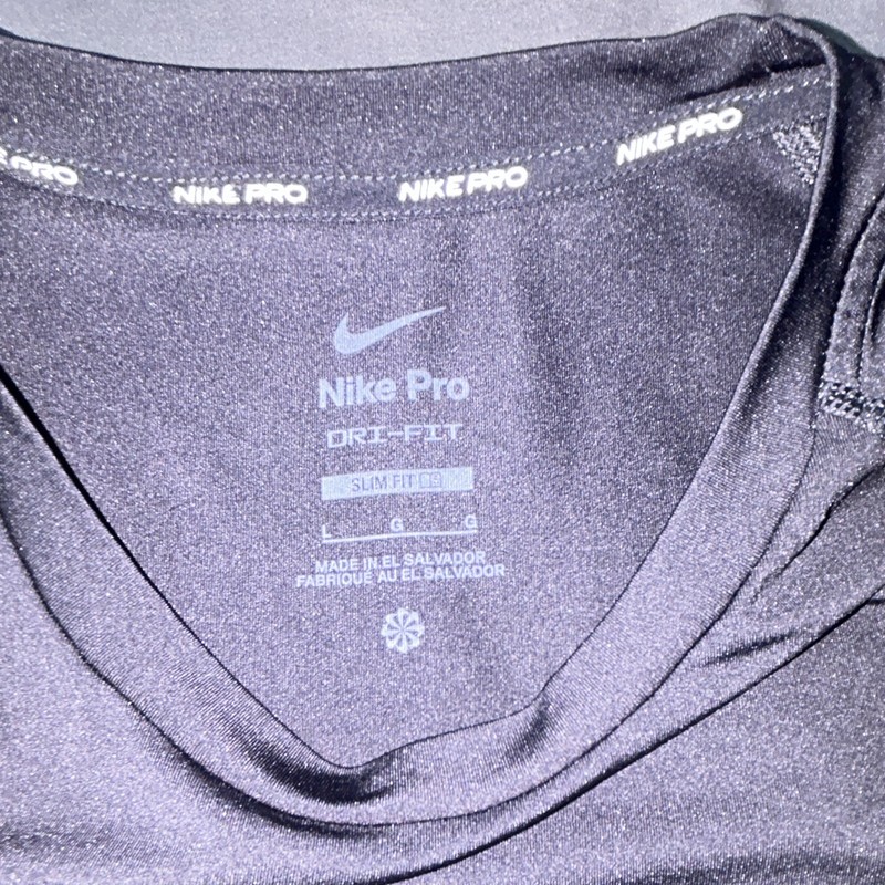 Nike Pro Jr.Eybl Dri-FIT Men's Slim Fit Crew Neck Short Sleeve T-Shirt Black L gallery