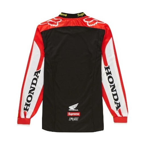 SUPREME x Honda x Fox Racing Jersey Red Men's size Large gallery