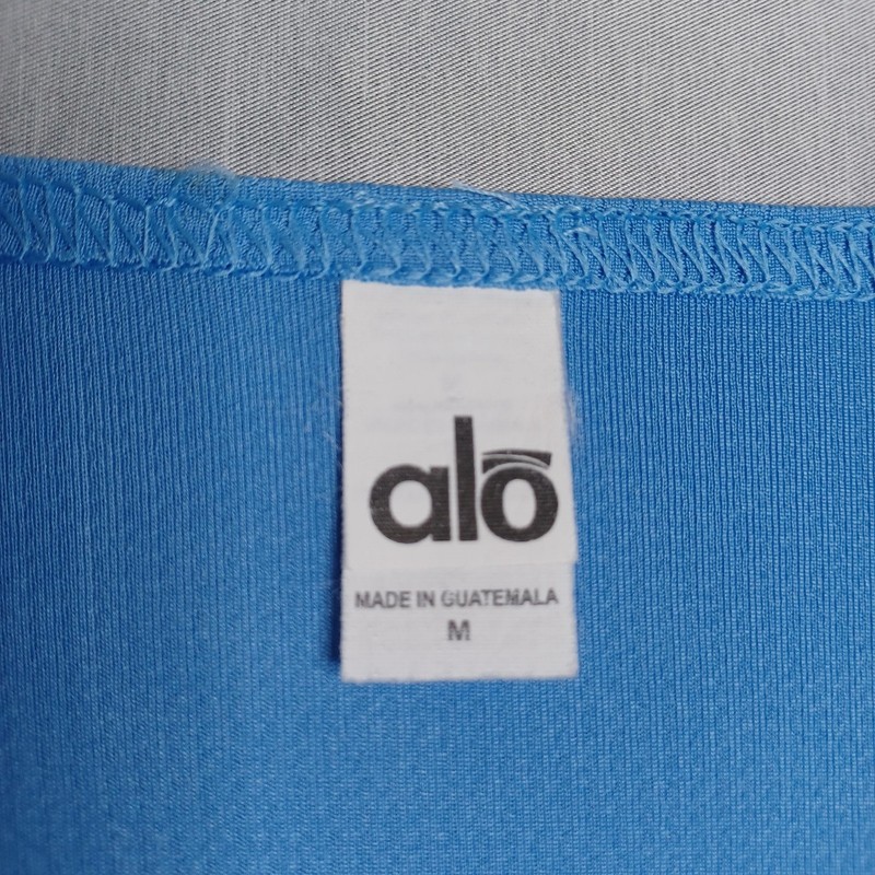 ALO Tank Top Mens Medium Blue Mesh Athletic Running Training Quick Dry Workout gallery