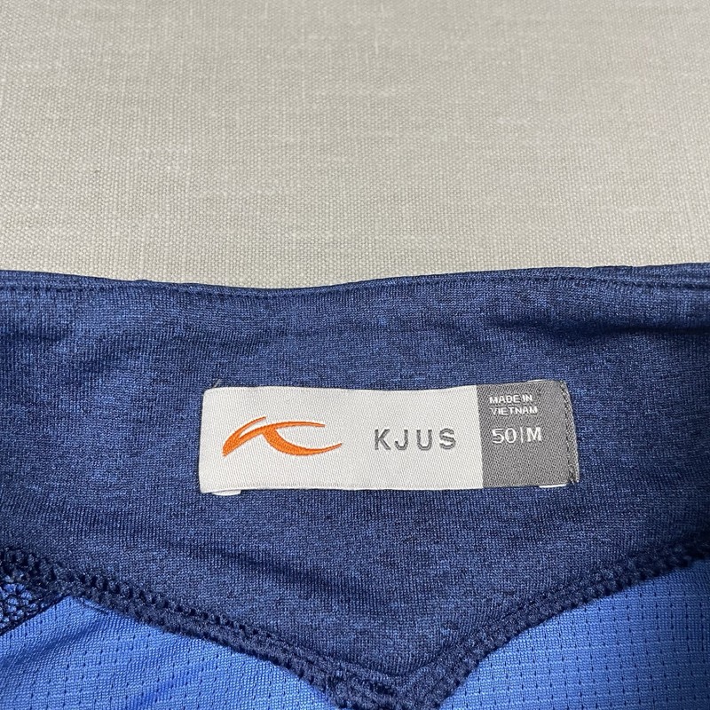 KJUS Mens 1/2 Zip Pullover Size Medium 50 Blue Keano Long Sleeve Midlayer Active gallery