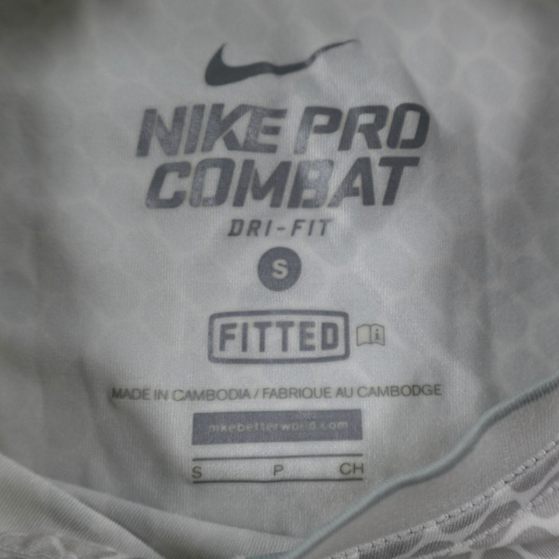 Nike Pro Combat Shirt Mens Small Gray Camo Fitted Compression Tee 435930 gallery