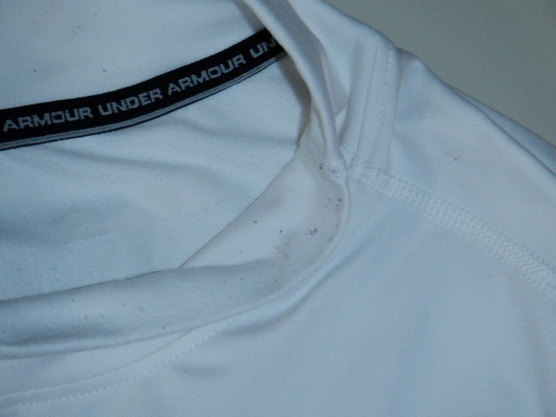 Men's UNDER ARMOUR COLD GEAR COMRESSION Sz XXL White Mock Neck LS Shirt gallery