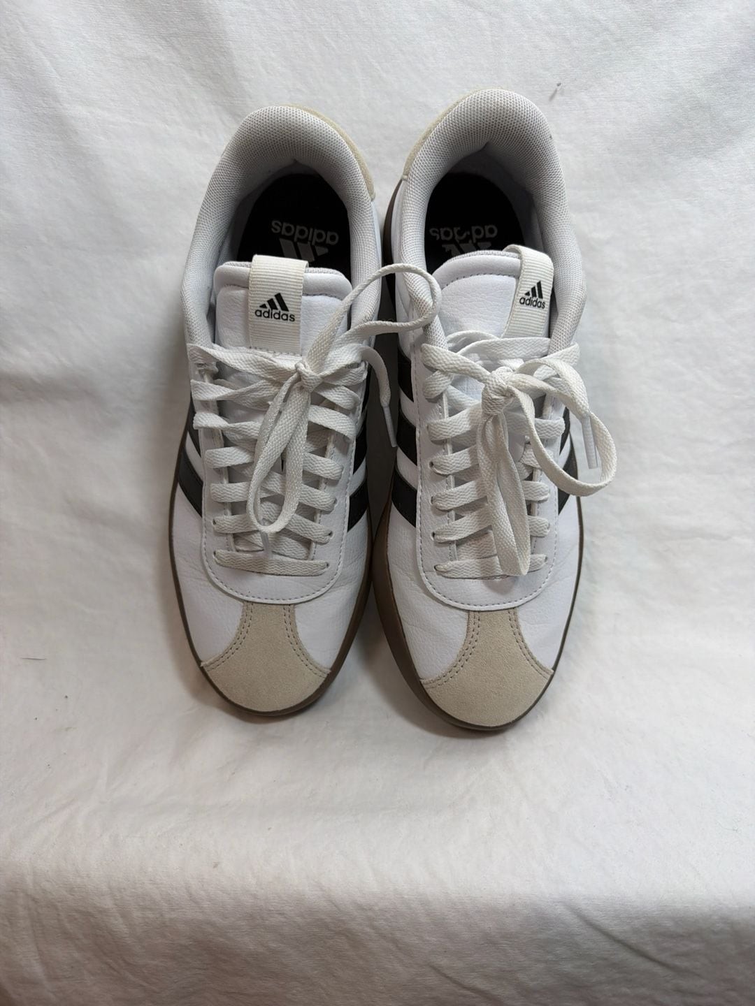 adidas Women's VL Court 3.0 Shoes White/Core Black/Gum gallery