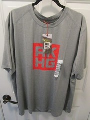 DULUTH MEN’S AKHG TUN-DRY S/S GRAPHIC T- SHIRT IN WHITE/ORANGE SIZE XL NEW