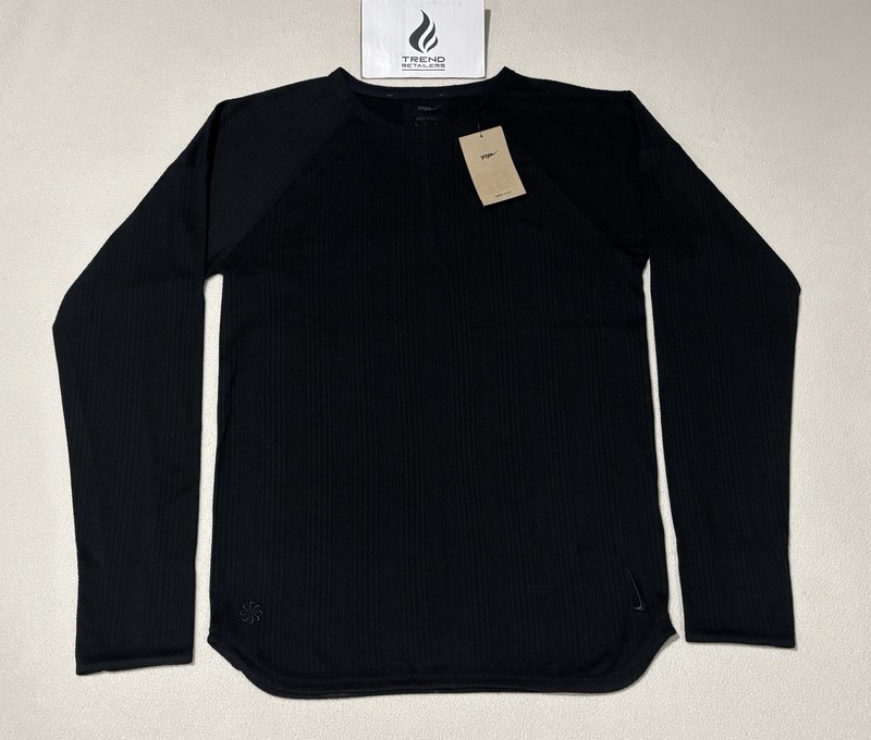 Nike Yoga Dri-FIT Crew Long Sleeve Training Top Black Mens Size S FB7775-010 New gallery