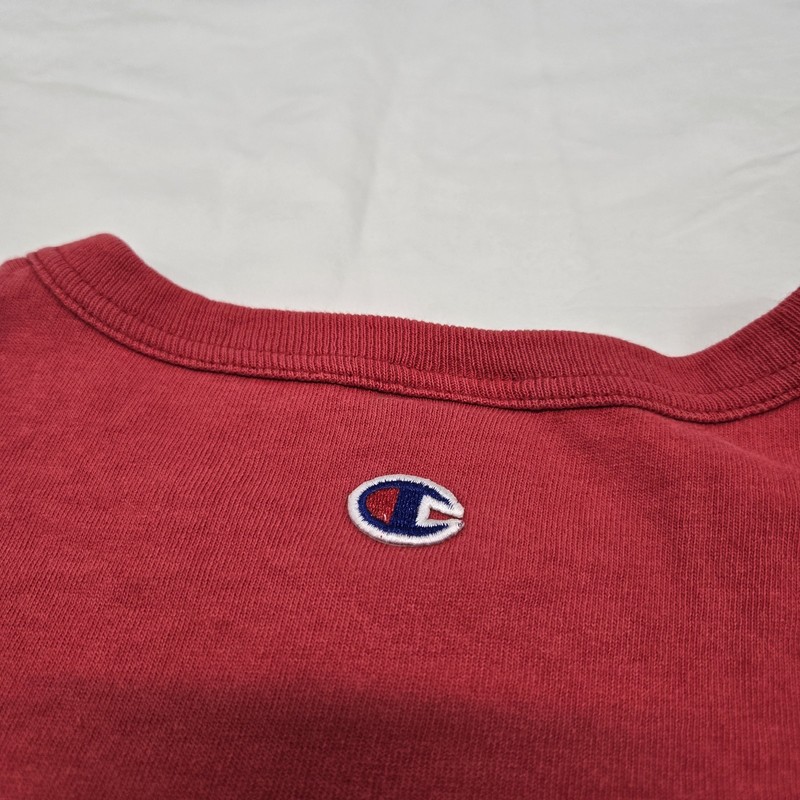 Men's LARGE Vintage Champion Basketball Tank Top Red Sleeveless Shirt Y2K gallery