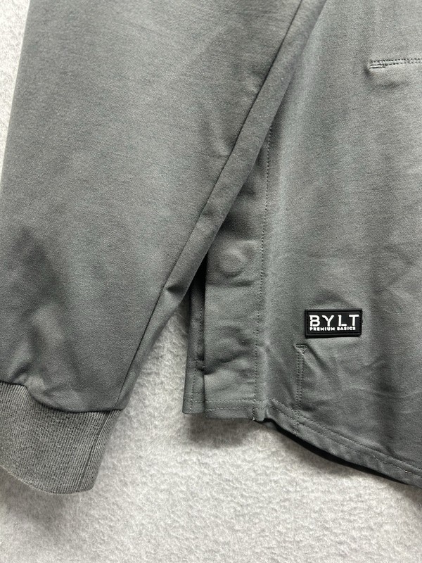 BYLT Pullover Mens Sz Medium Gray Elite Fairway Magnetic Golf Curved Hem Jacket gallery