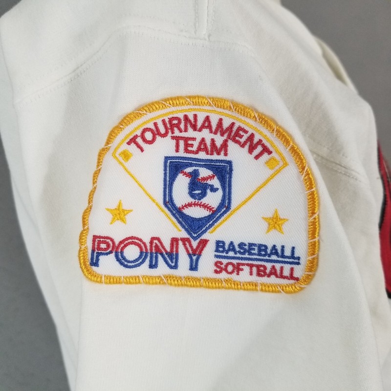 Southland vintage Little League baseball jersey adult small white Coppell Texas gallery