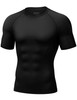 Men's BJJ Rash Guard Short Sleeve, UPF 50+ Jiu Jitsu Compression Base Layer S... gallery