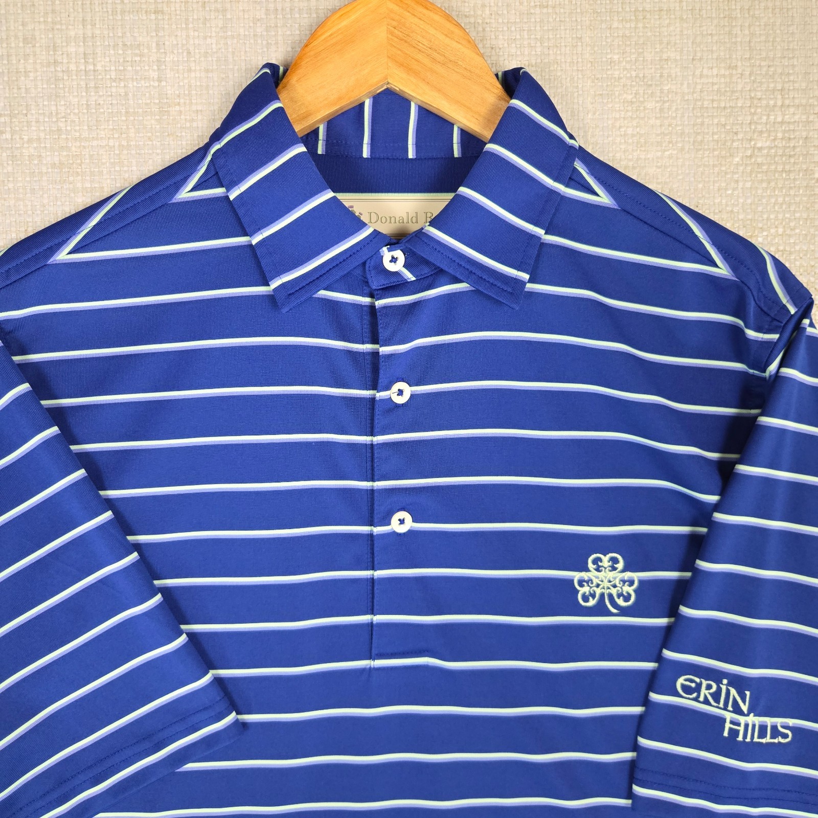 DONALD ROSS x ERIN HILLS WISCONSIN Mens Size Small Polo Shirt Performance Golf gallery