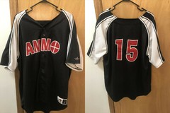 Rare Cool Vintage Fashion Alleson Athletic AMMO Baseball Jersey Size 2X Adult