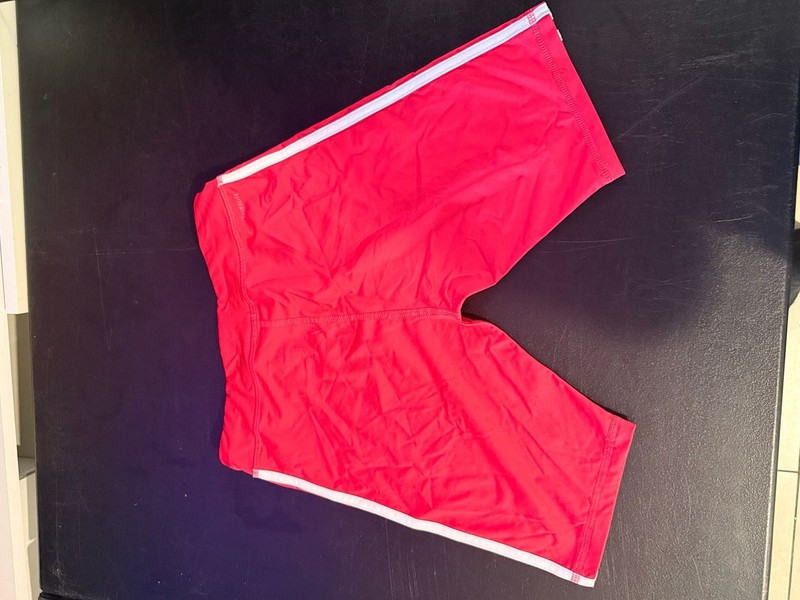 Adidas Youth Boys 3-Stripe Climalite Compression Biker Shorts Red gallery