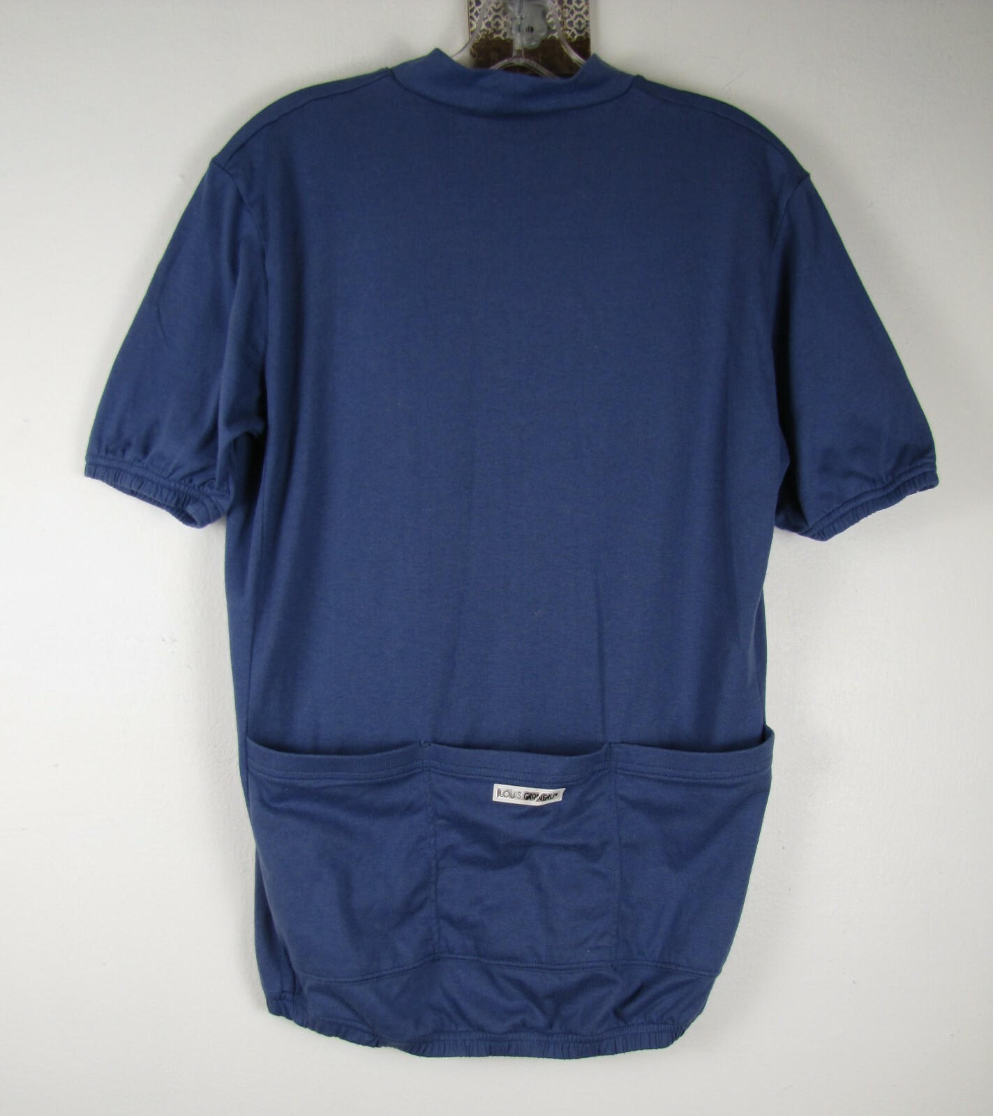 Louis Garneau Men's Size Medium Blue Quarter Zip Short Sleeve Cycling Jersey gallery