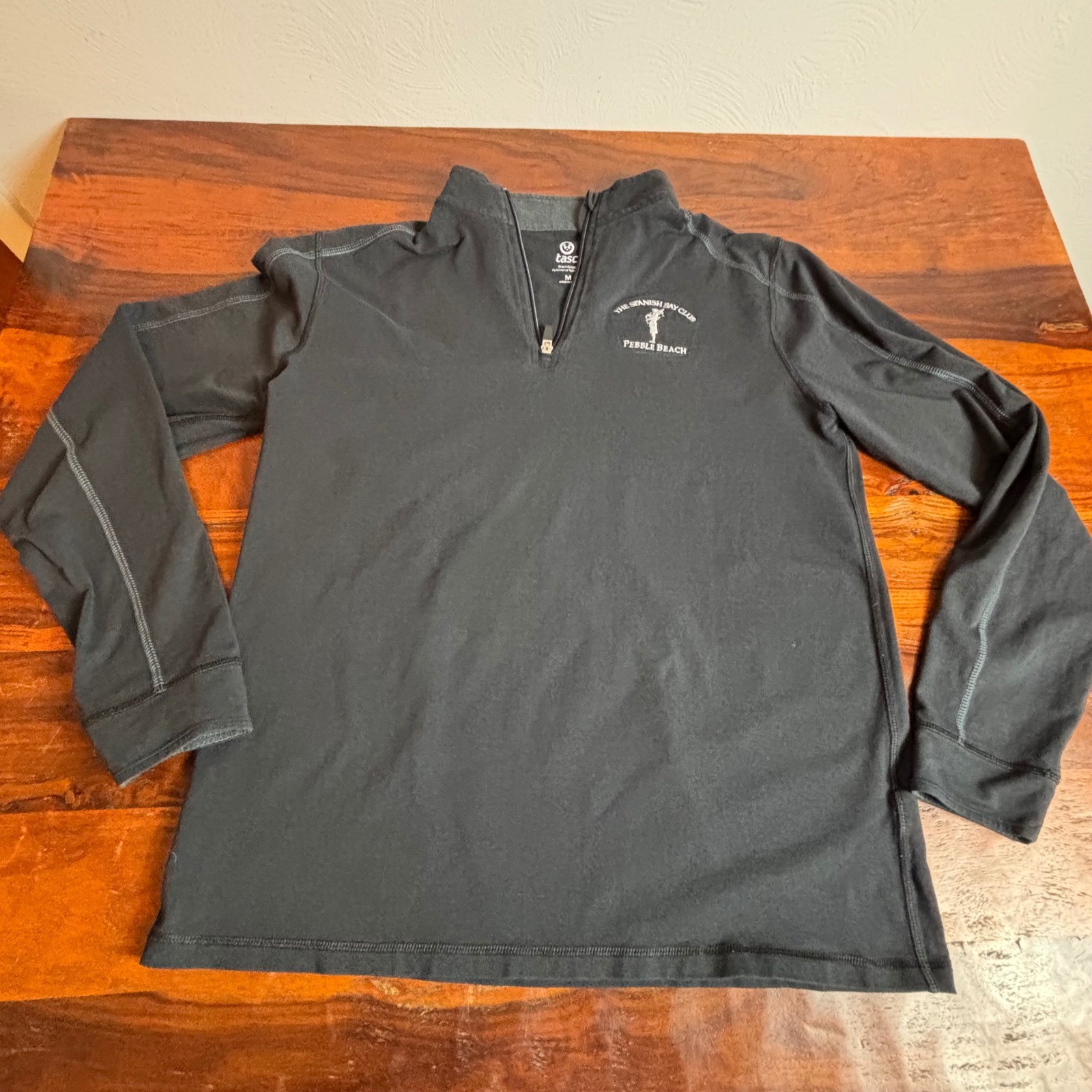 Tasc Performance Quarter Zip Pullover Top The Spanish Bay Club Pebble Beach M gallery