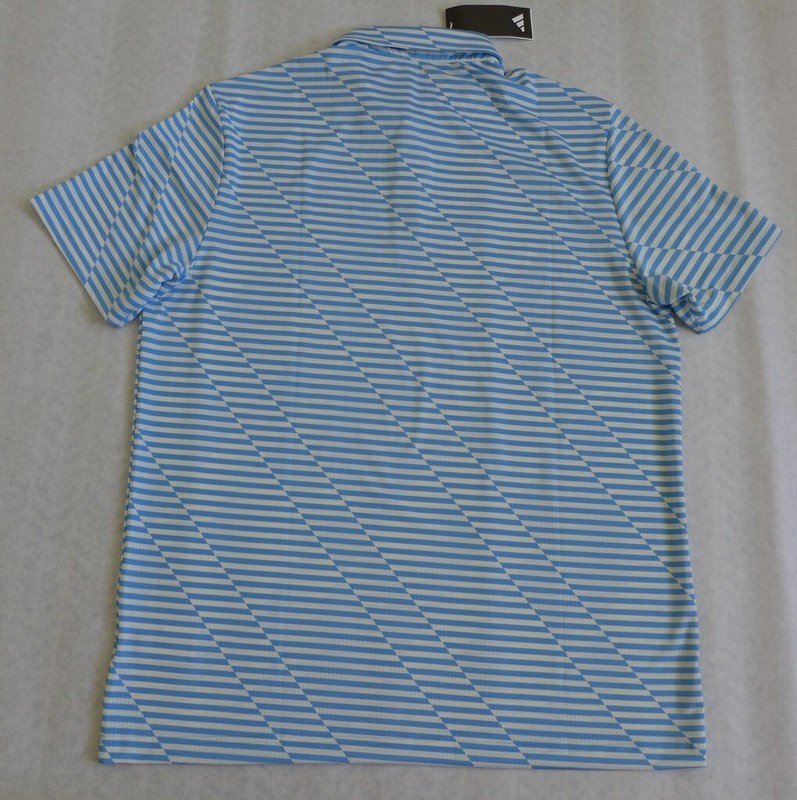 ADIDAS Golf Ultimate365 Men's Size L Mesh Print Polo Top IU4394 $70 in Blue gallery