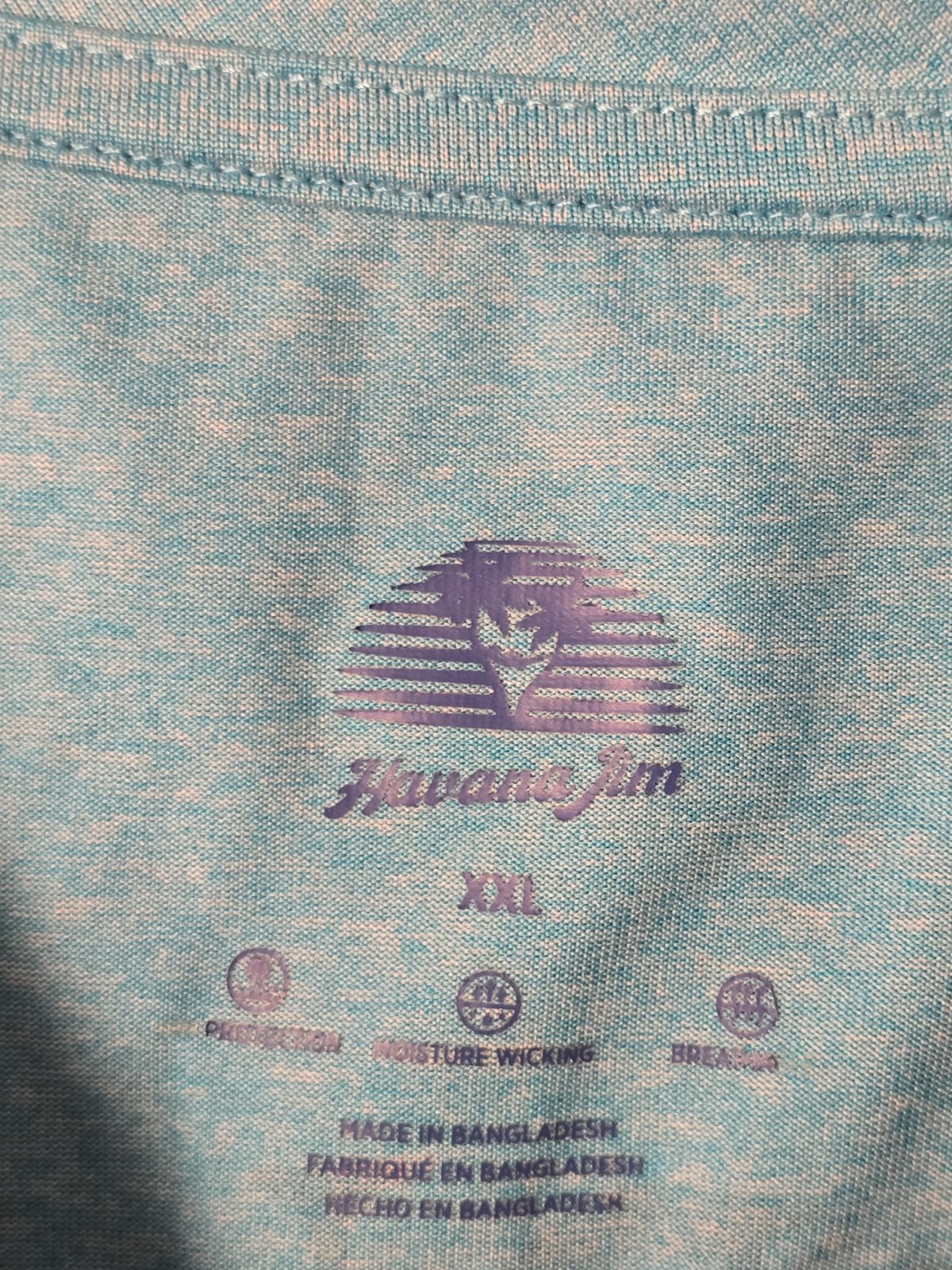 Men's Havana Jim Classic Moisture Wicking UPF Long Sleeve Shirt Size XXL Aqua gallery