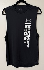 Under Armour Tech Graphic Men’s Sleeveless Muscle Tank Top – Size Small