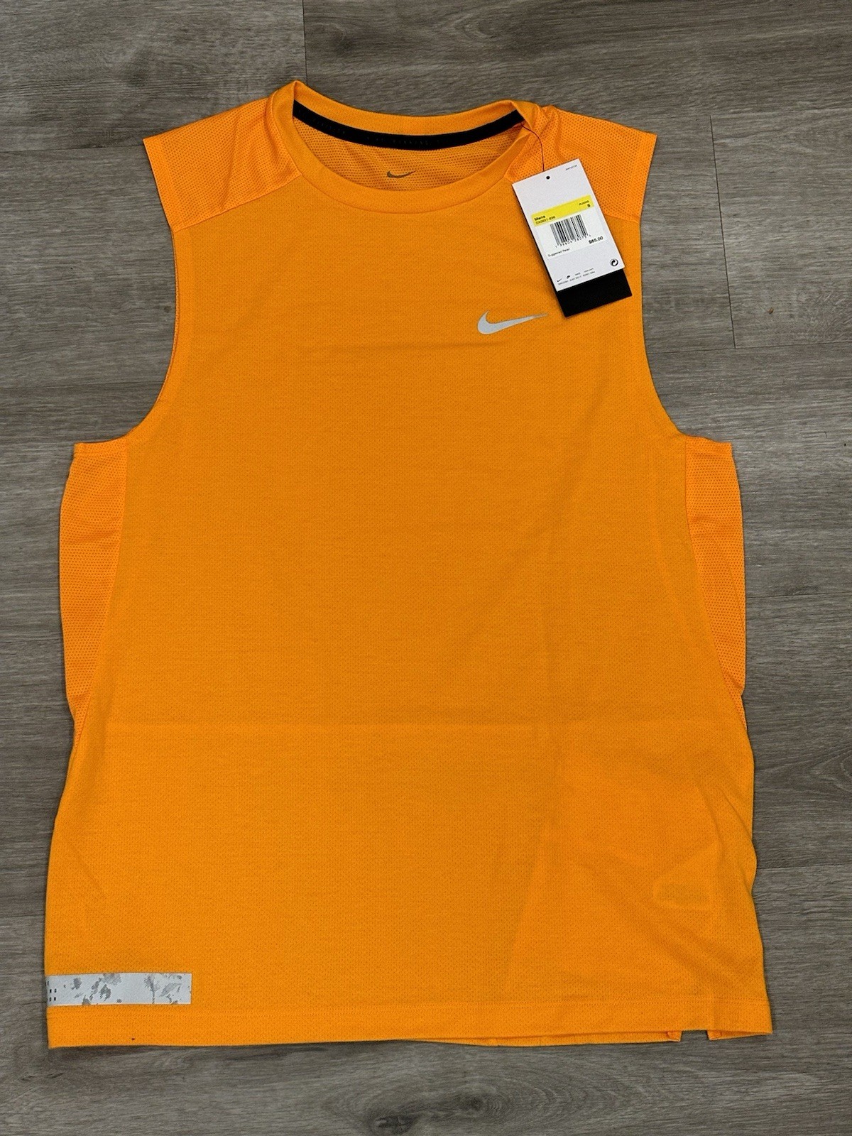 Nike Stride Dri-FIT ADV Men’s Small (S) Running Tank Top Bright Orange DX085-836 gallery