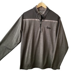 Antigua 1/4 Zip-Up Gray Long Sleeve Pullover Lake view Golf Course Men’s XL