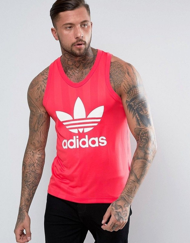 Adidas Originals Trefoil Tank Top Core Pink Size Medium CF5310 gallery