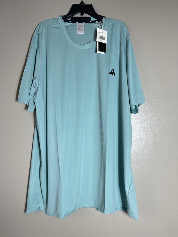 adidas Men's Activewear T-shirt Designed for Movement Big & Tall Size 2XL Green gallery