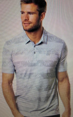 Travis Mathew Men’s Brekkie Golf Polo Shirt, Gray Oaktree, Large, New!!