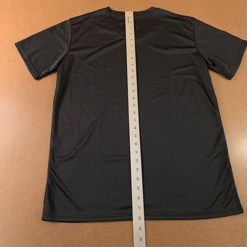 Real Essentials Mens Size Large Black Short Sleeve V Neck Athletic Tee New gallery