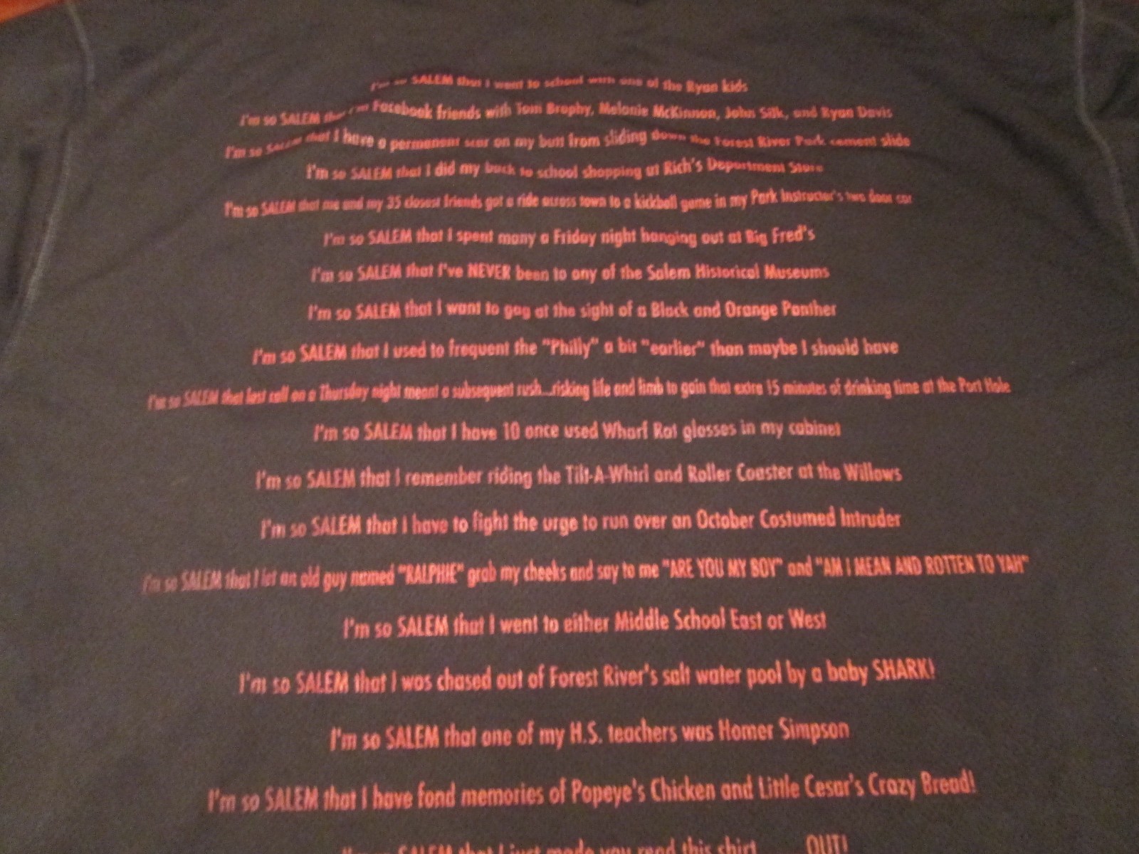 NEW I'M SO SALEM BLACK TECH FIT T-SHIRT SIZE L MA. HALLOWEEN WITCH CITY gallery
