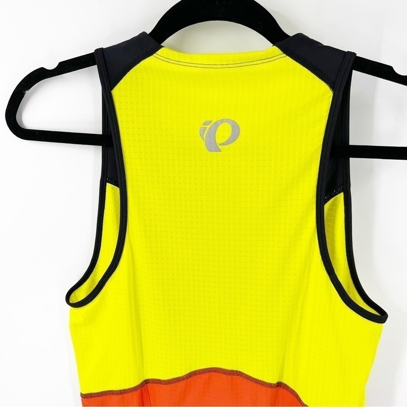 ✅Pearl Izumi Select Tri Singlet - Black-Sulphur Springs BLACK/YELLOW Mens MED gallery