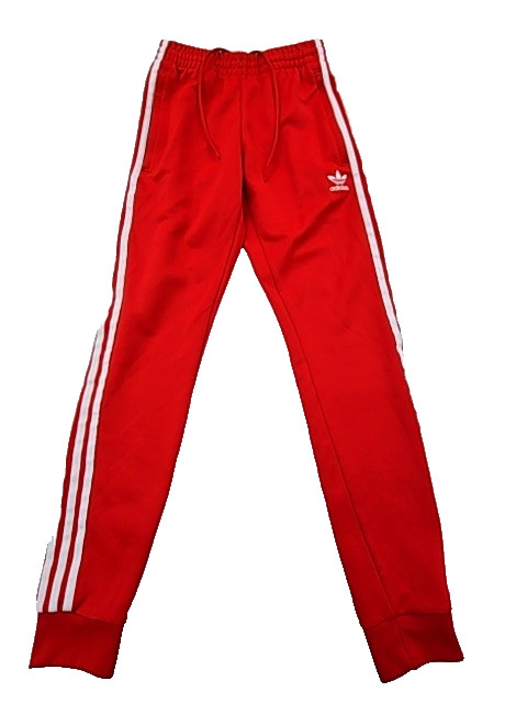 Adidas Track Pants Womens Red 3-Stripes XS Originals gallery